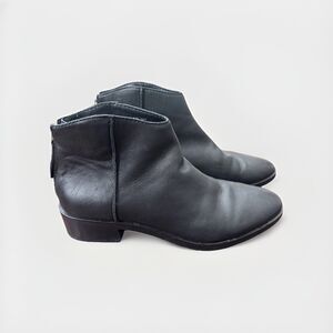 Dolce Vita Women's Size 9.5 Black Tavin Ankle Leather Boots